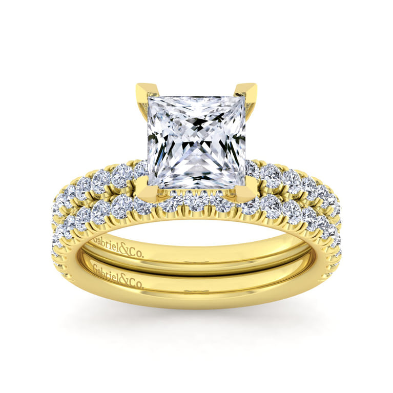 14K Yellow Gold Matching Wedding Band - 0.45 ct - Shot 4
