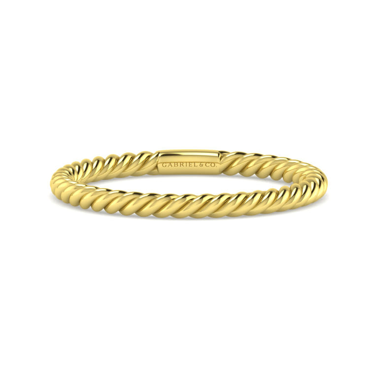 14K Yellow Gold Matching Wedding Band - Shot 1