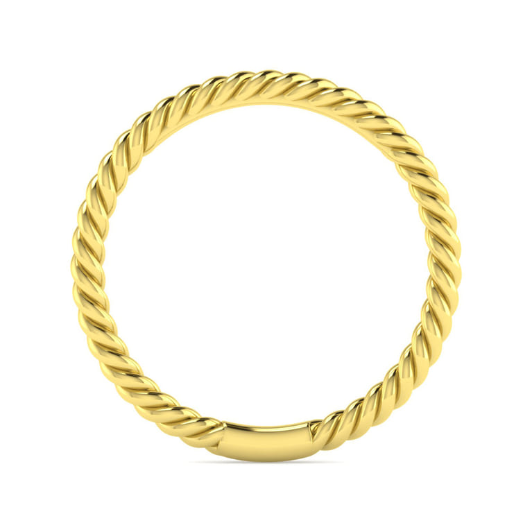 14K Yellow Gold Matching Wedding Band - Shot 2