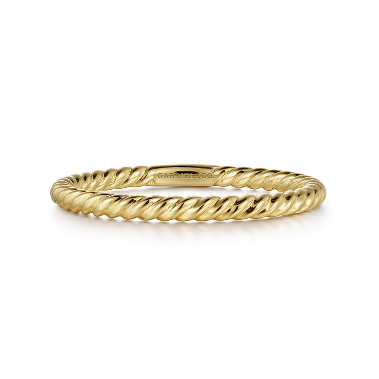 14K Yellow Gold Matching Wedding Band - Shot 1