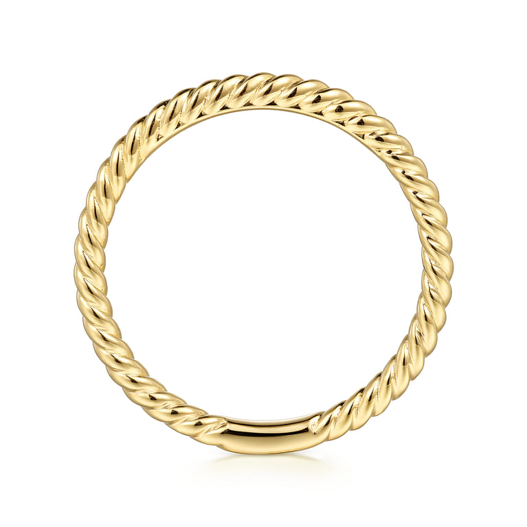 14K Yellow Gold Matching Wedding Band - Shot 2