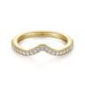 14K Yellow Gold Matching Wedding Band - 0.2 ct