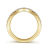 14K Yellow Gold Matching Wedding Band - 0.2 ct