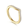 14K Yellow Gold Matching Wedding Band - 0.2 ct