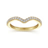 14K Yellow Gold Matching Wedding Band - 0.2 ct