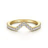 14K Yellow Gold Matching Wedding Band - 0.36 ct