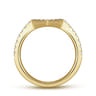 14K Yellow Gold Matching Wedding Band - 0.36 ct