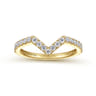 14K Yellow Gold Matching Wedding Band - 0.36 ct