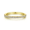 14K Yellow Gold Matching Wedding Band - 0.19 ct