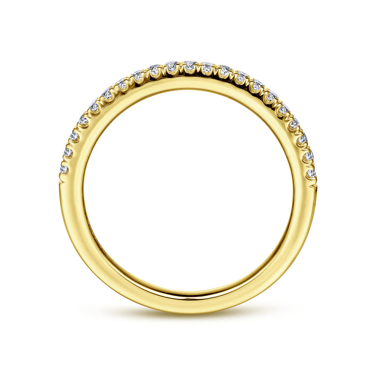 14K Yellow Gold Matching Wedding Band - 0.19 ct - Shot 2