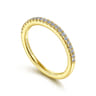 14K Yellow Gold Matching Wedding Band - 0.19 ct