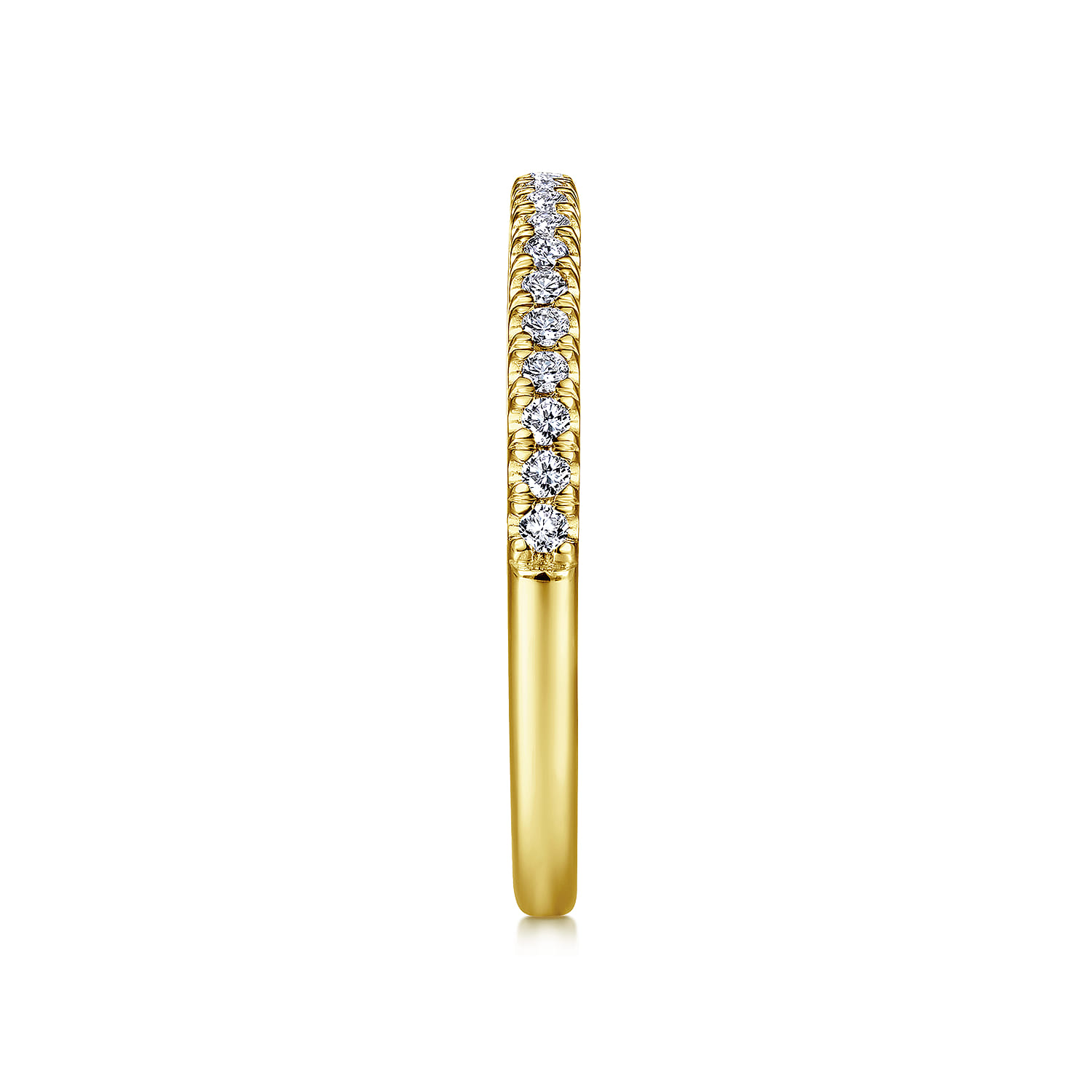 14K Yellow Gold Matching Wedding Band - 0.19 ct - Shot 5
