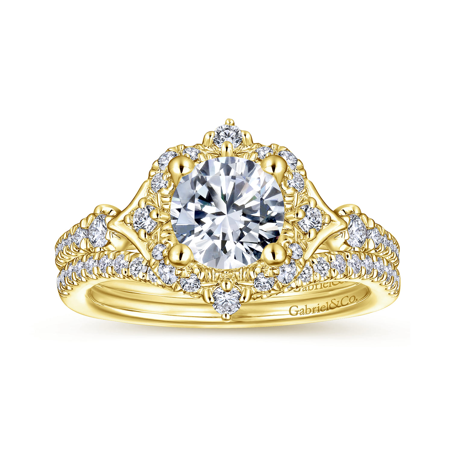 14K Yellow Gold Matching Wedding Band - 0.15 ct - Shot 4