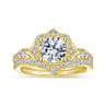 14K Yellow Gold Matching Wedding Band - 0.15 ct