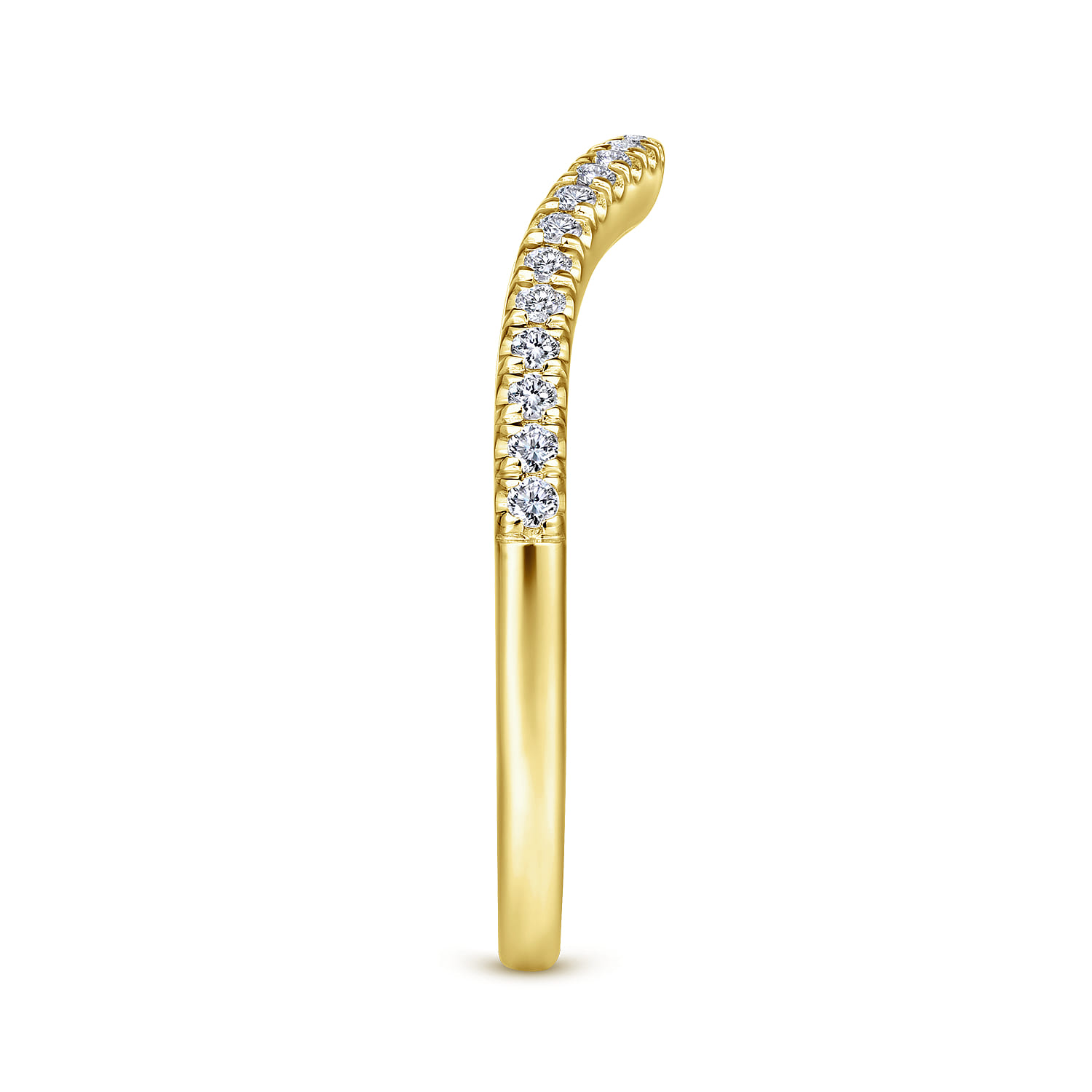 14K Yellow Gold Matching Wedding Band - 0.15 ct - Shot 5