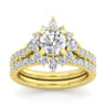 14K Yellow Gold Matching Wedding Band - 0.38 ct