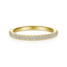 14K Yellow Gold Matching Wedding Band - 0.2 ct