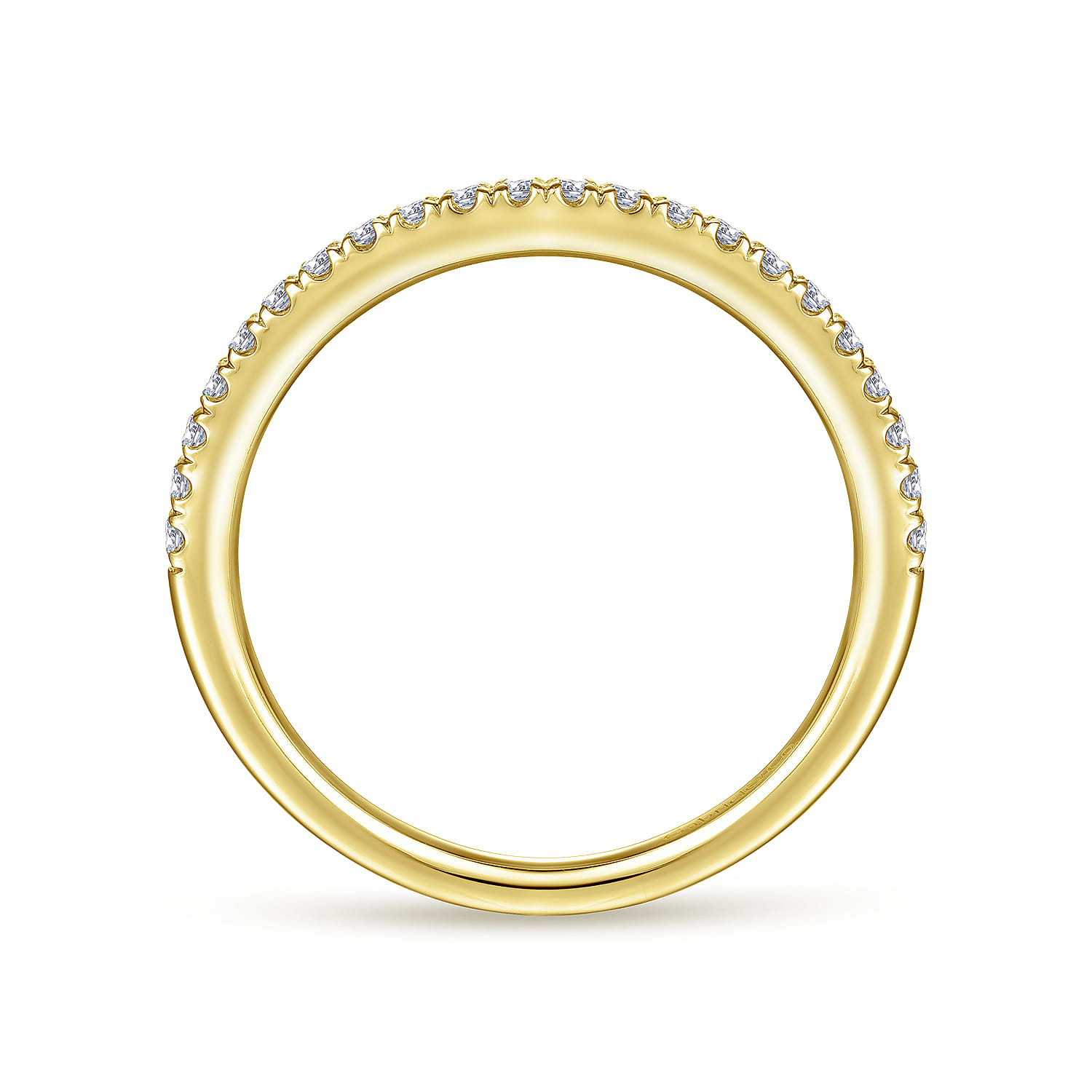 14K Yellow Gold Matching Wedding Band - 0.2 ct - Shot 2
