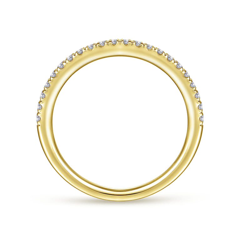 14K Yellow Gold Matching Wedding Band - 0.2 ct - Shot 2