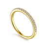 14K Yellow Gold Matching Wedding Band - 0.2 ct