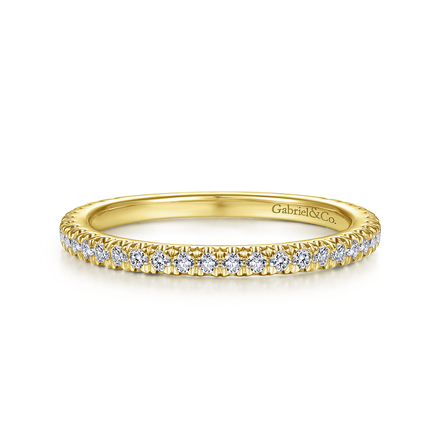 14K Yellow Gold Matching Wedding Band - 0.34 ct - Shot 1