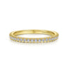 14K Yellow Gold Matching Wedding Band - 0.34 ct