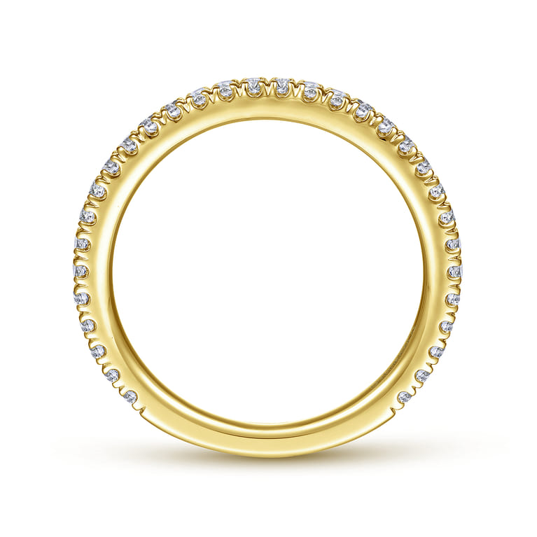 14K Yellow Gold Matching Wedding Band - 0.34 ct - Shot 2