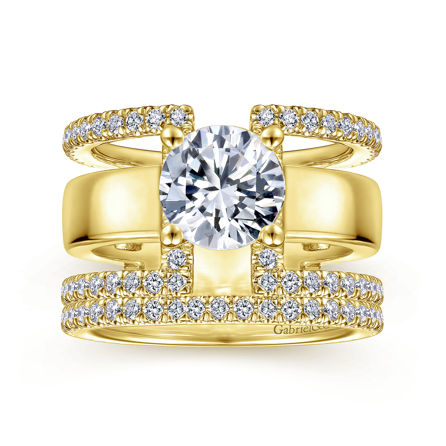 14K Yellow Gold Matching Wedding Band - 0.34 ct - Shot 4
