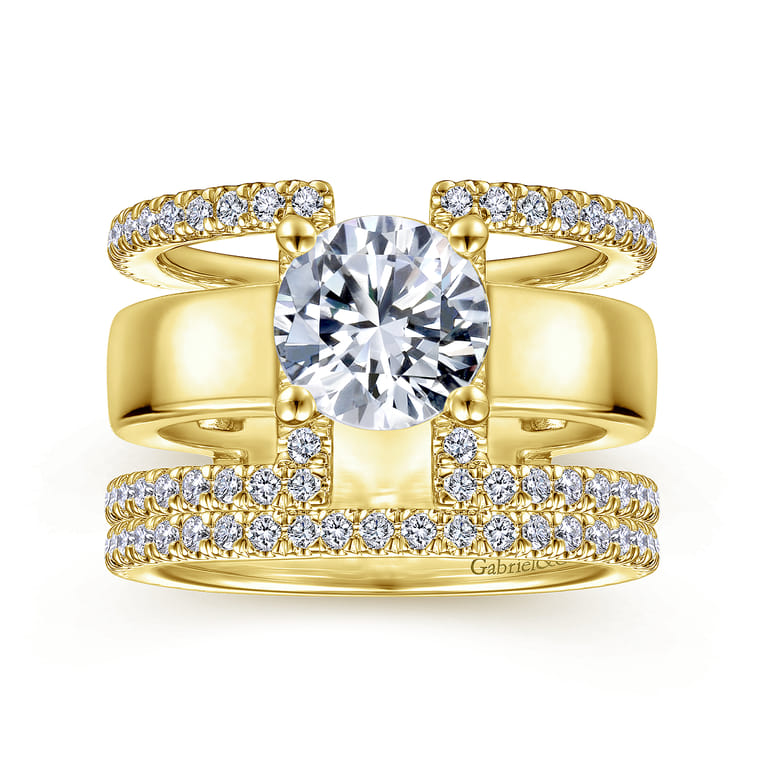 14K Yellow Gold Matching Wedding Band - 0.34 ct - Shot 4