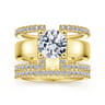 14K Yellow Gold Matching Wedding Band - 0.34 ct