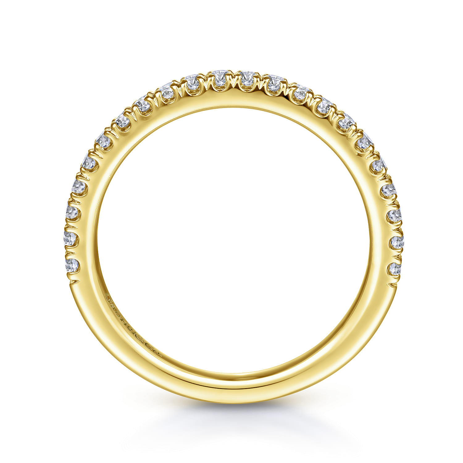 14K Yellow Gold Matching Wedding Band - 0.31 ct - Shot 2