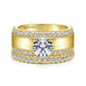 14K Yellow Gold Matching Wedding Band - 0.31 ct
