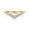 14K Yellow Gold Matching Wedding Band - 0.41 ct
