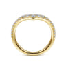 14K Yellow Gold Matching Wedding Band - 0.41 ct