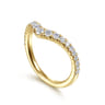 14K Yellow Gold Matching Wedding Band - 0.41 ct