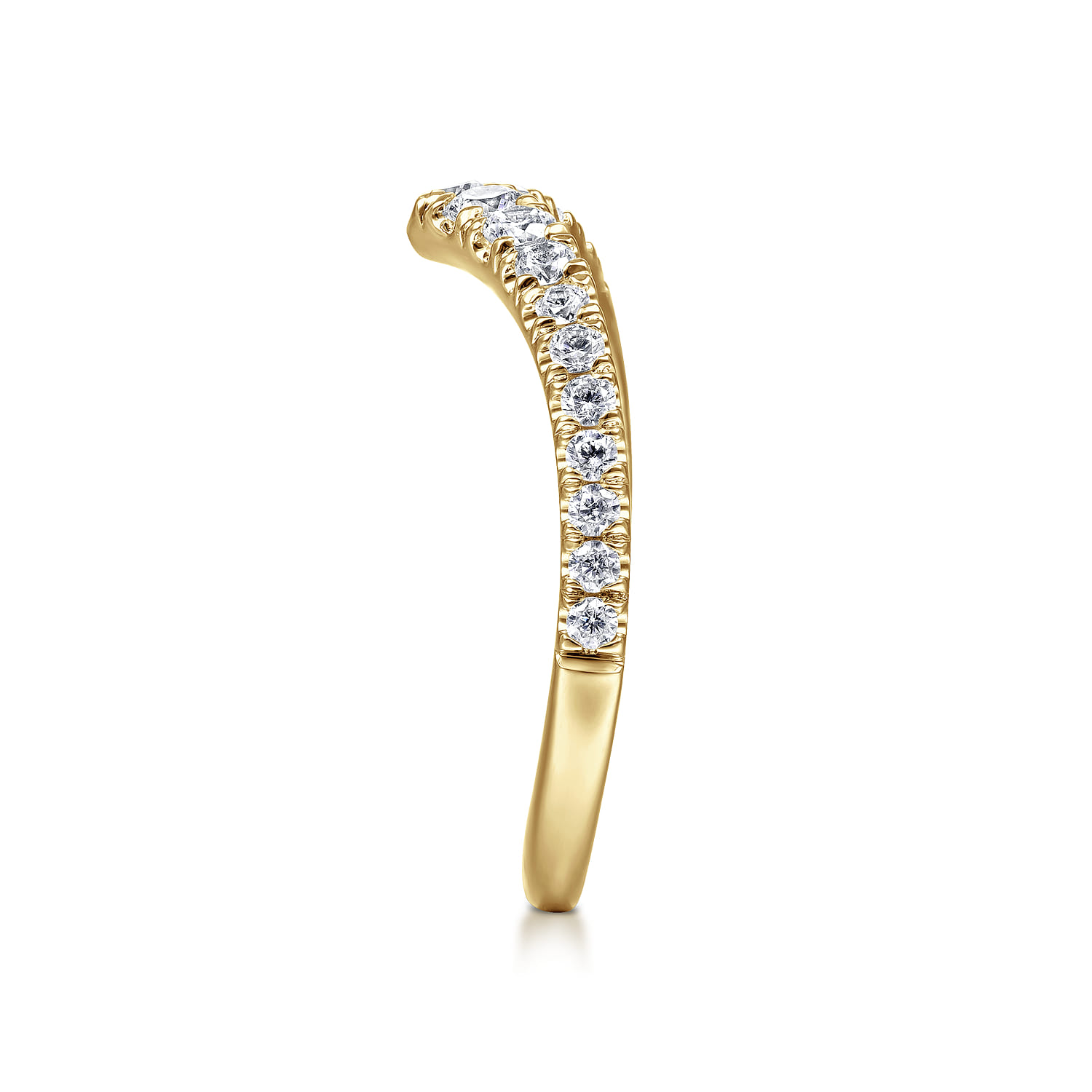 14K Yellow Gold Matching Wedding Band - 0.41 ct - Shot 4