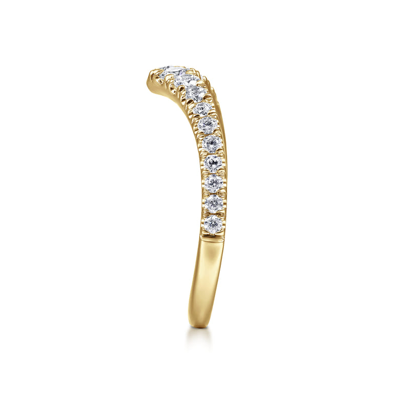 14K Yellow Gold Matching Wedding Band - 0.41 ct - Shot 4
