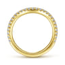 14K Yellow Gold Matching Wedding Band - 0.28 ct