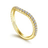 14K Yellow Gold Matching Wedding Band - 0.28 ct