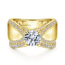 14K Yellow Gold Matching Wedding Band - 0.28 ct