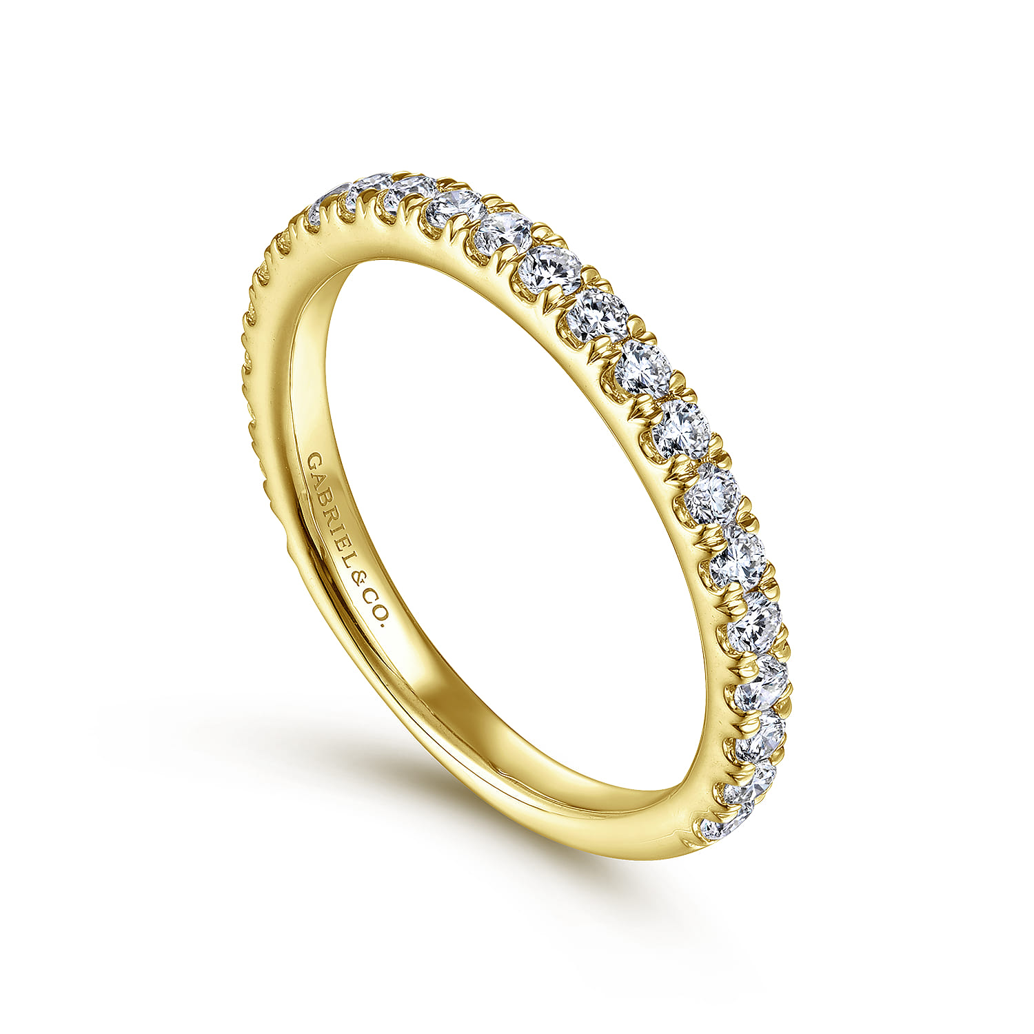 14K Yellow Gold Matching Wedding Band - 0.5 ct - Shot 3