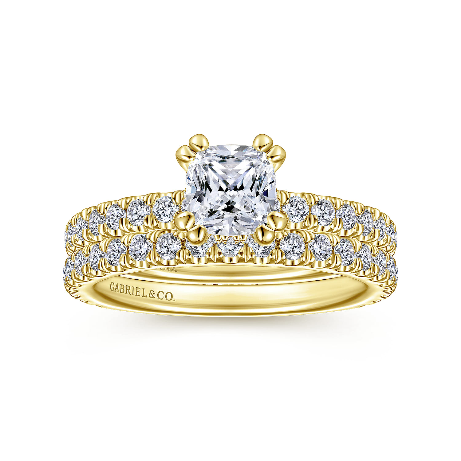14K Yellow Gold Matching Wedding Band - 0.5 ct - Shot 4