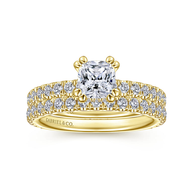 14K Yellow Gold Matching Wedding Band - 0.5 ct - Shot 4