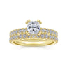 14K Yellow Gold Matching Wedding Band - 0.5 ct