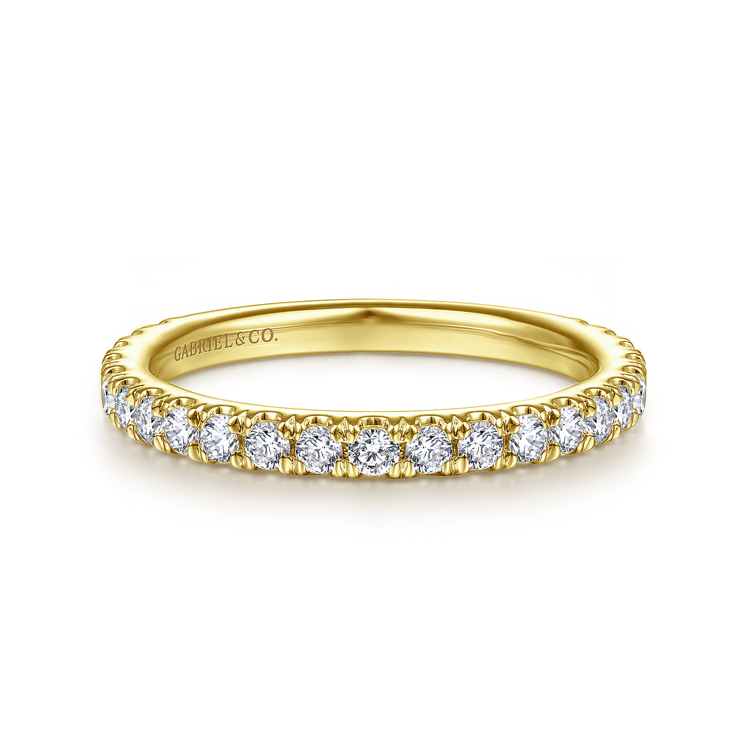 14K Yellow Gold Matching Wedding Band - 0.5 ct - Shot 1