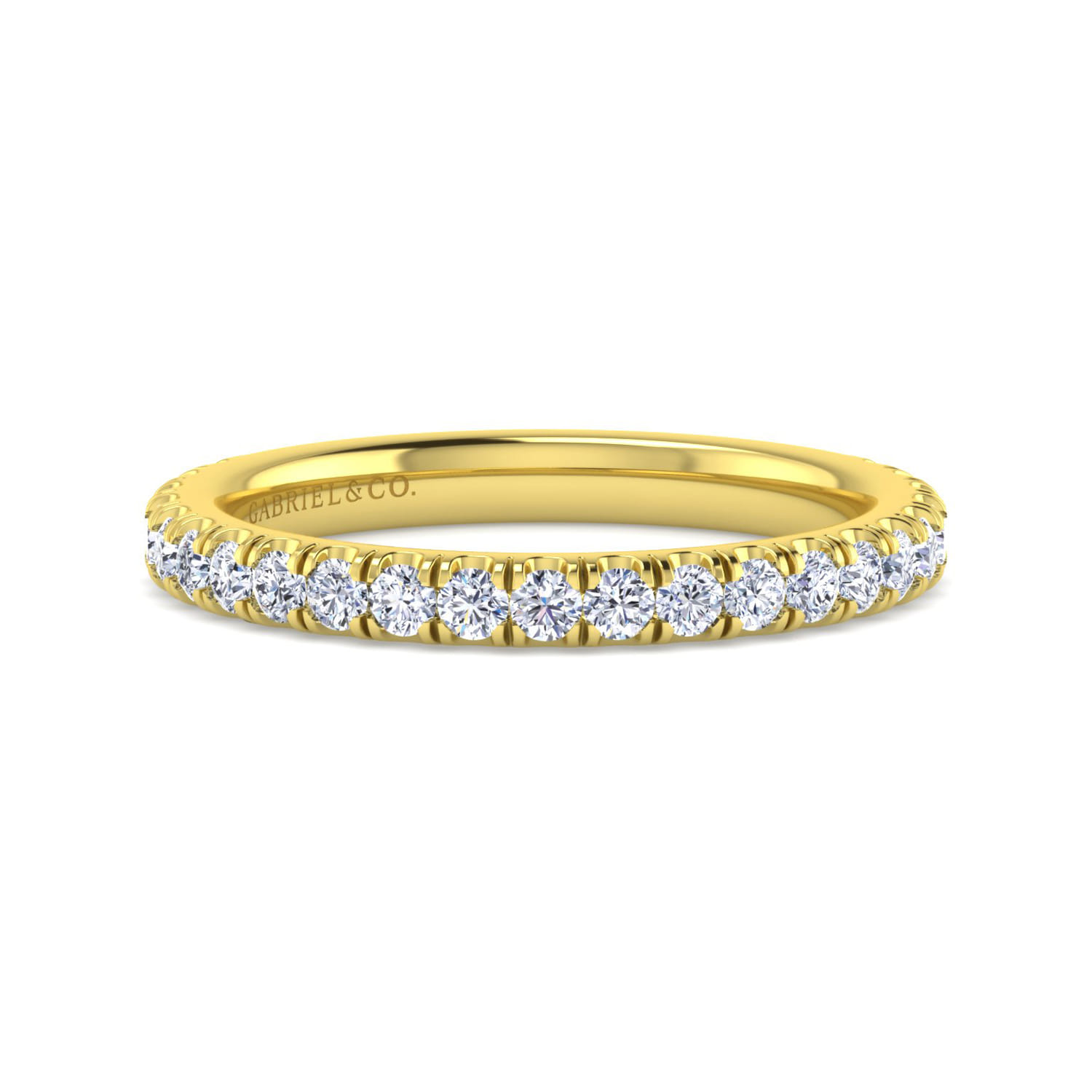 14K Yellow Gold Matching Wedding Band - 0.51 ct - Shot 1