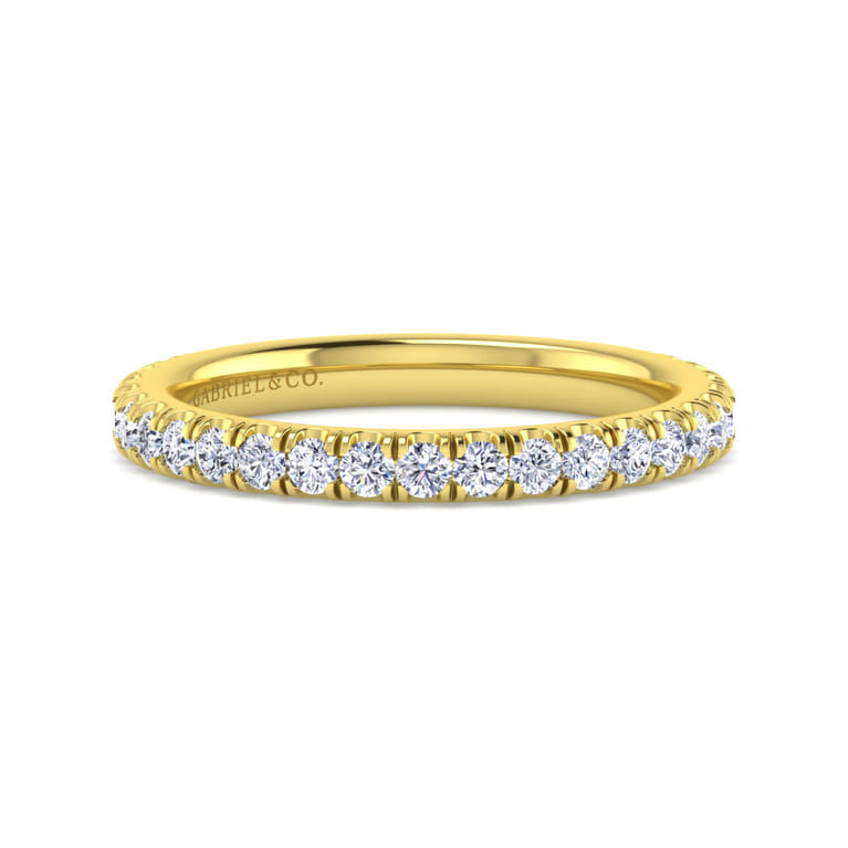 14K Yellow Gold Matching Wedding Band - 0.51 ct - Shot 1