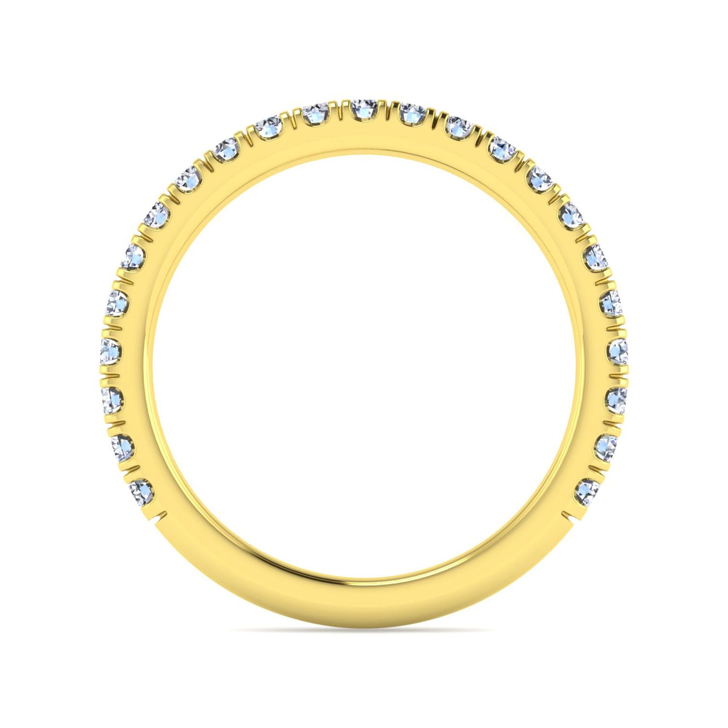 14K Yellow Gold Matching Wedding Band - 0.51 ct - Shot 2