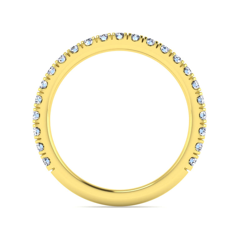 14K Yellow Gold Matching Wedding Band - 0.51 ct - Shot 2
