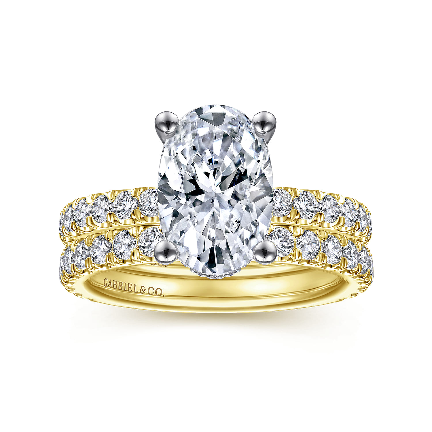 14K Yellow Gold Matching Wedding Band - 0.6 ct - Shot 4
